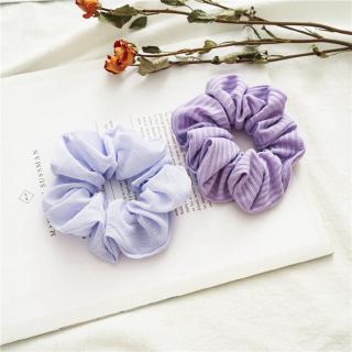 Dây Buộc Tóc Hình Hoa Cúc Màu Tím Dễ Thương