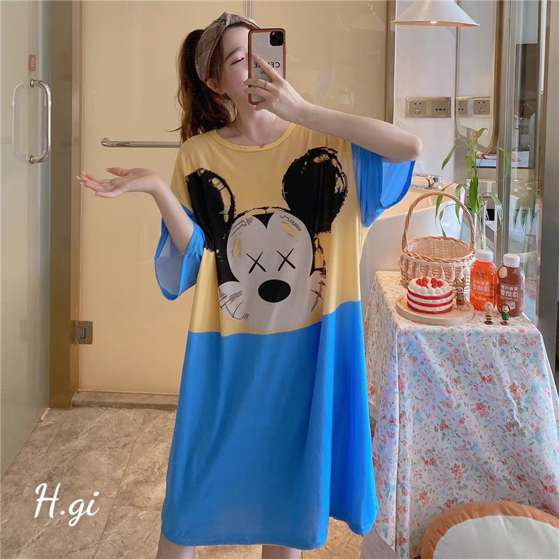 Váy Ngủ Cotton Giấy Họa Tiết Hoạt Hình Đáng Yêu_ Hottrend 2021 | BigBuy360 - bigbuy360.vn
