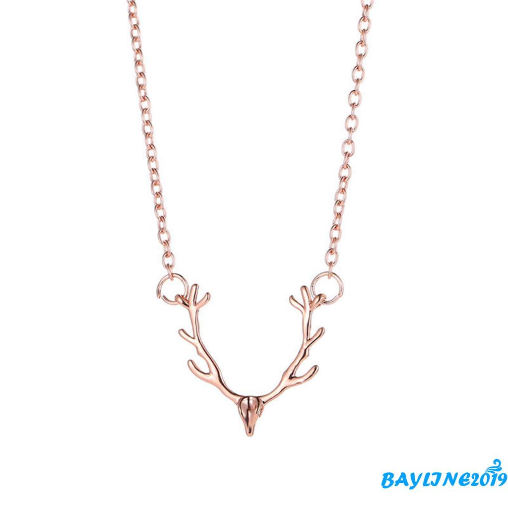 Vòng cổ mặt hình tuần lộc phong cách giáng sinh thời trang cho nữ