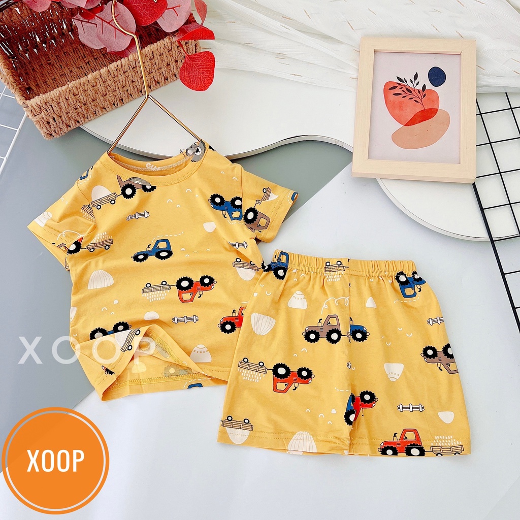 B1-nhí(10-16kg) Sale !!!  Bộ cộc xuất hàn in tràn chất cotton lạnh hàng quảng châu (SP002123 ) shop phúc yến