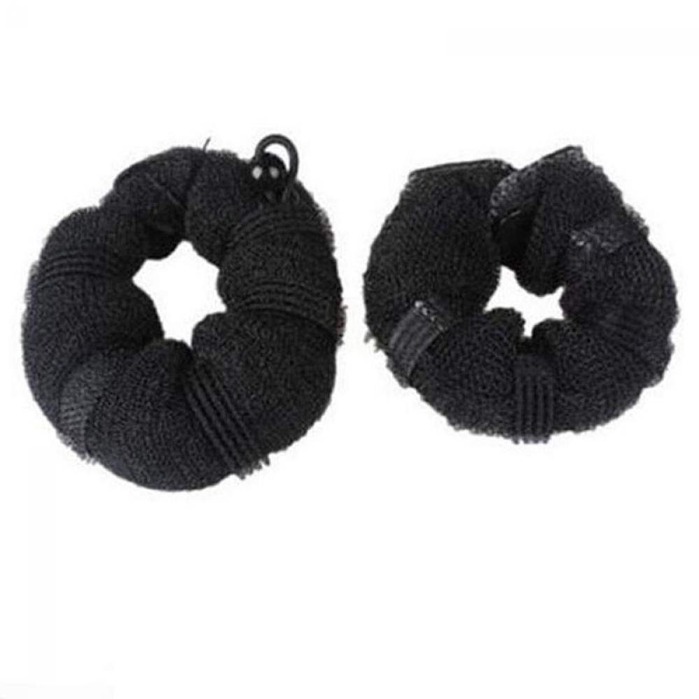Set 2 dụng cụ tạo kiểu tóc búi bằng sợi nylon xốp tiện lợi