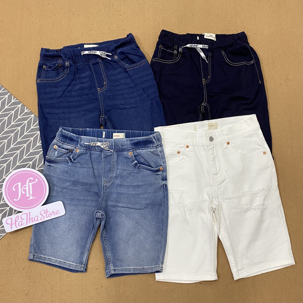 (11-48kg) Quần short jean L£VIS cho bé trai