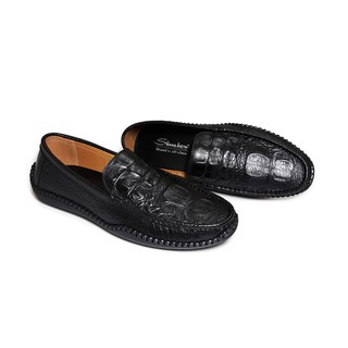 Giày Nam Simier Da Bò Thật Vân Cá Sấu - SM17