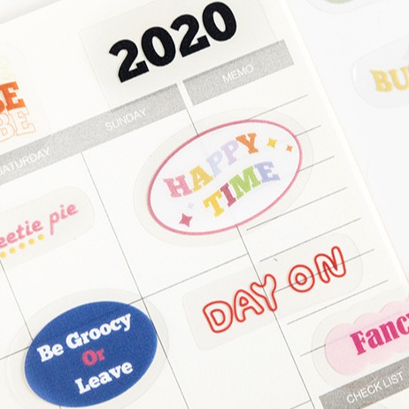 &lt;Ảnh Thật Shop Chụp&gt; Set 40 Miếng Sticker Hình Dán Xinh Xắn Trang Trí Sổ Tay Mohamm Điện Thoại Vở Khay Đựng Bút M028