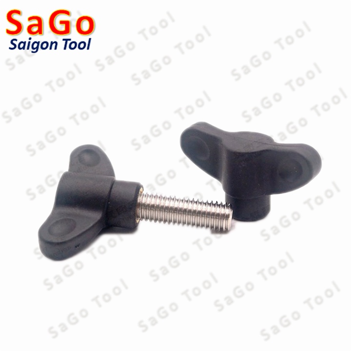 Tay vặn hai cánh có ren inox 304