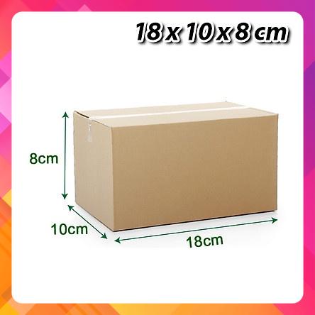 100 Hộp Carton Kích Thước 18Cmx10Cmx8Cm Hộp 3 Lớp Đóng Hàng Shipcod [Siêu Sale] [Giá hủy diệt] [Có sẵn] [Rẻ vô địch]