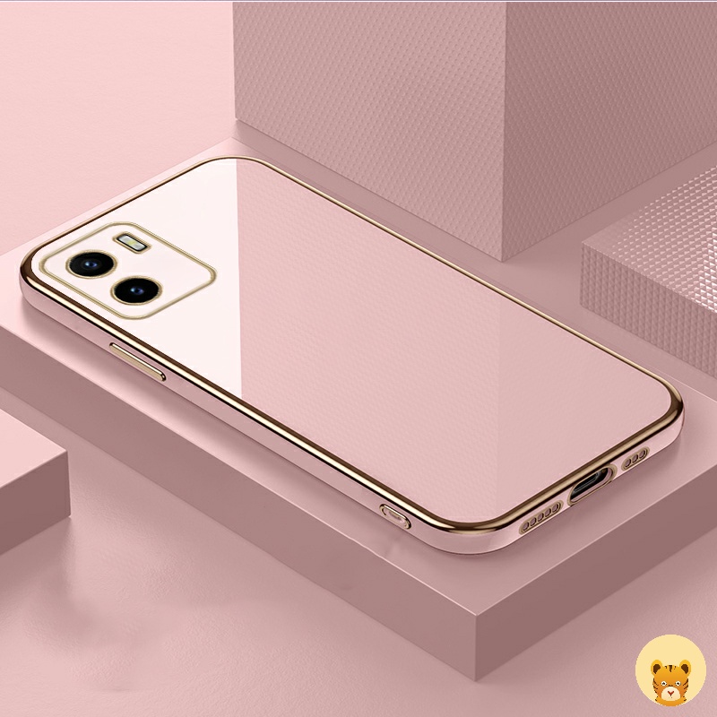 Ốp Điện Thoại Mạ Điện Sang Trọng 7 Màu Tùy Chọn Cho Vivo Y15S Y15A