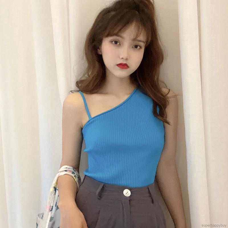 Áo Dệt Kim Sát Nách Màu Trơn Thiết Kế Quyến Rũ | BigBuy360 - bigbuy360.vn