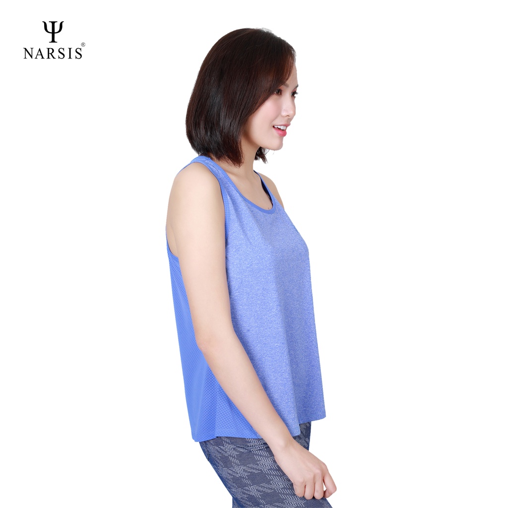 Áo may ô nữ mặc nhà L8004A Narsis màu xanh ánh tím chất liệu cao cấp cực mềm mại thông thoáng