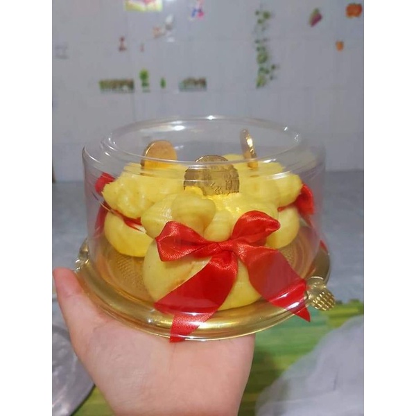 Bánh bao túi tiền vàng tài lộc dâng lễ