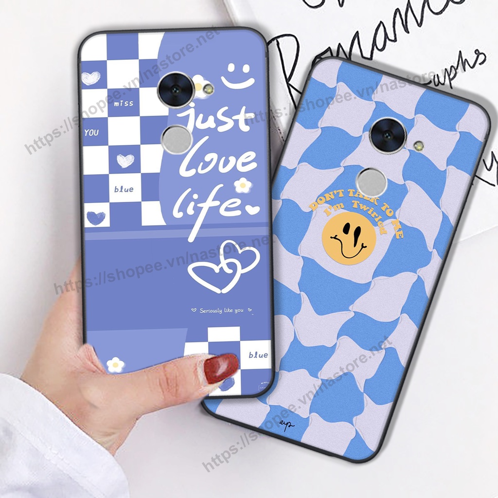 Ốp lưng Huawei Y7 Prime - GR5 2016 - GR5 2017 cute trái tim gấu mặt cười cực đẹp