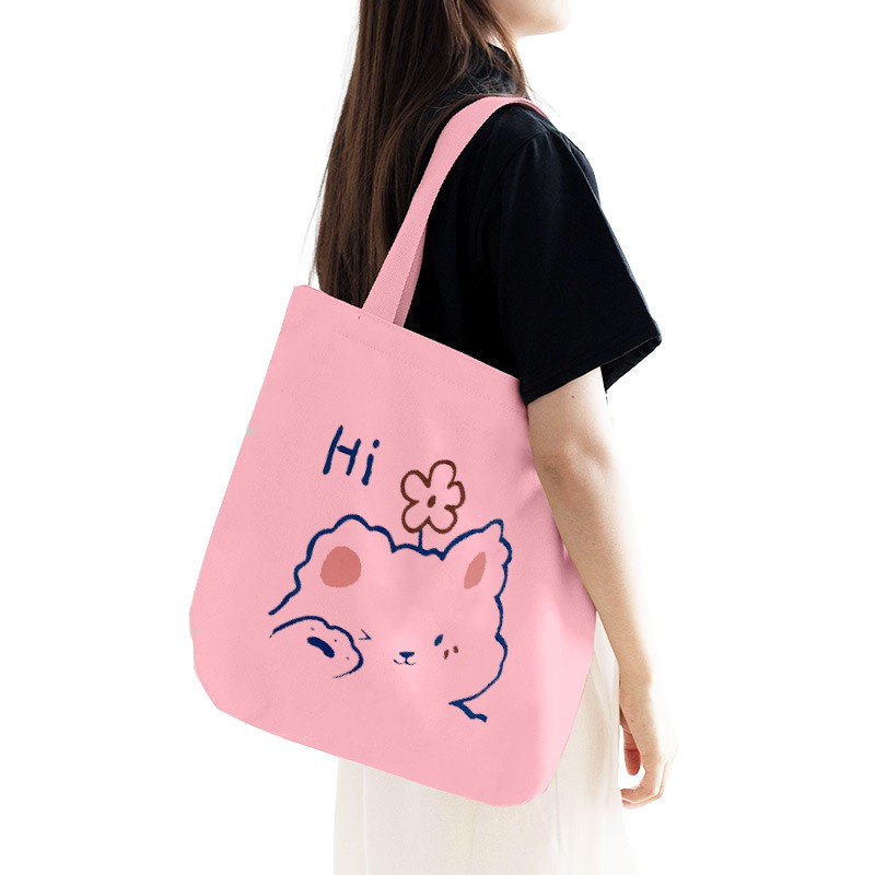 TúI Vải Tote Bag XinhStore Đeo Vai Họa Tiết Thú Bông