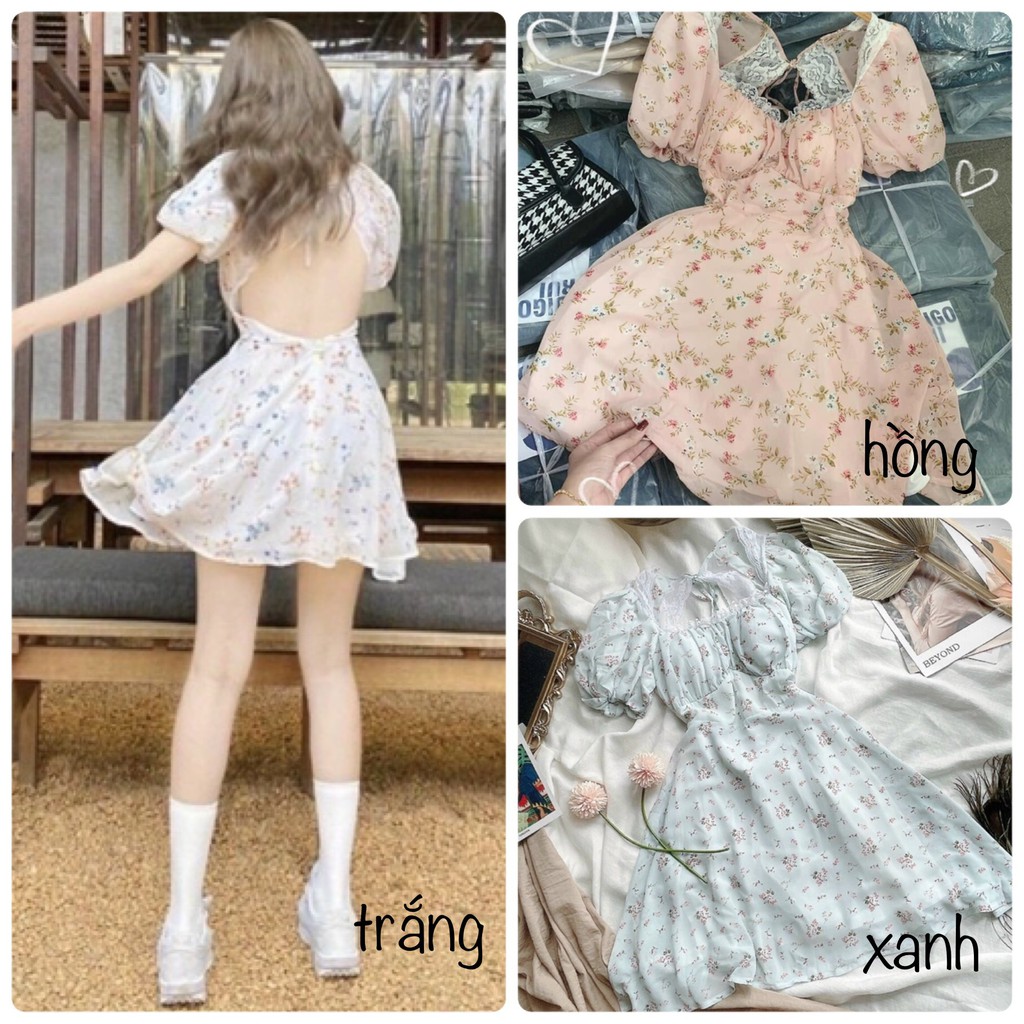 ĐẦM HOA HỞ LƯNG (KÈM VIDEO HÌNH THẬT) | BigBuy360 - bigbuy360.vn