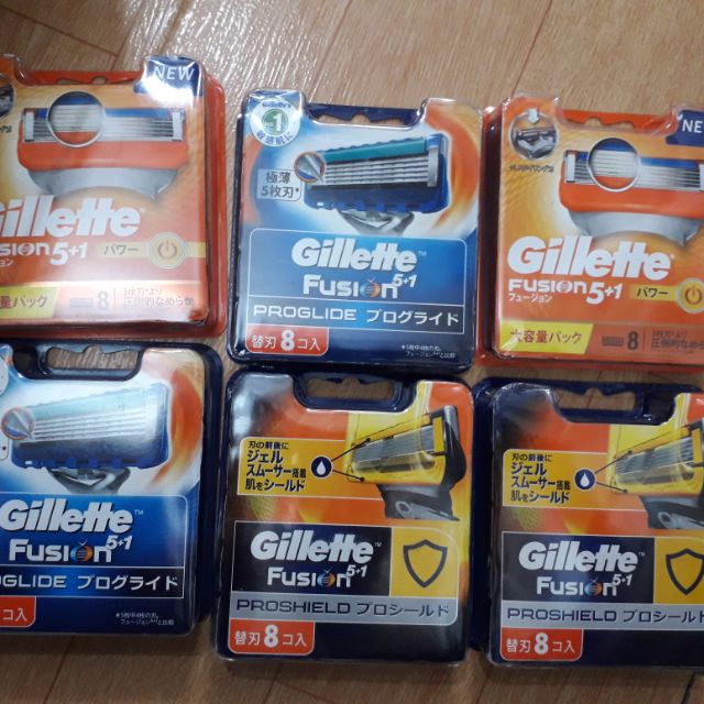 Lưỡi dao cạo dâu 5 lưỡi gillette của nhật ạ