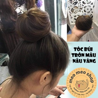 TÓC BÚI TRÒN CAO CẤP - NÂU VÀNG