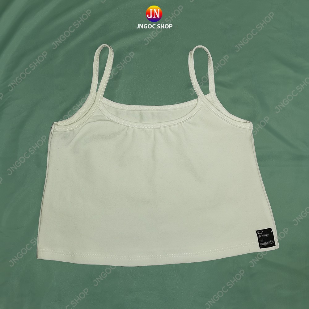 Áo hai dây croptop cotton siêu mát, Áo 2 dây croptop nữ ôm body trẻ trung năng động freesize từ 40 - 58kg