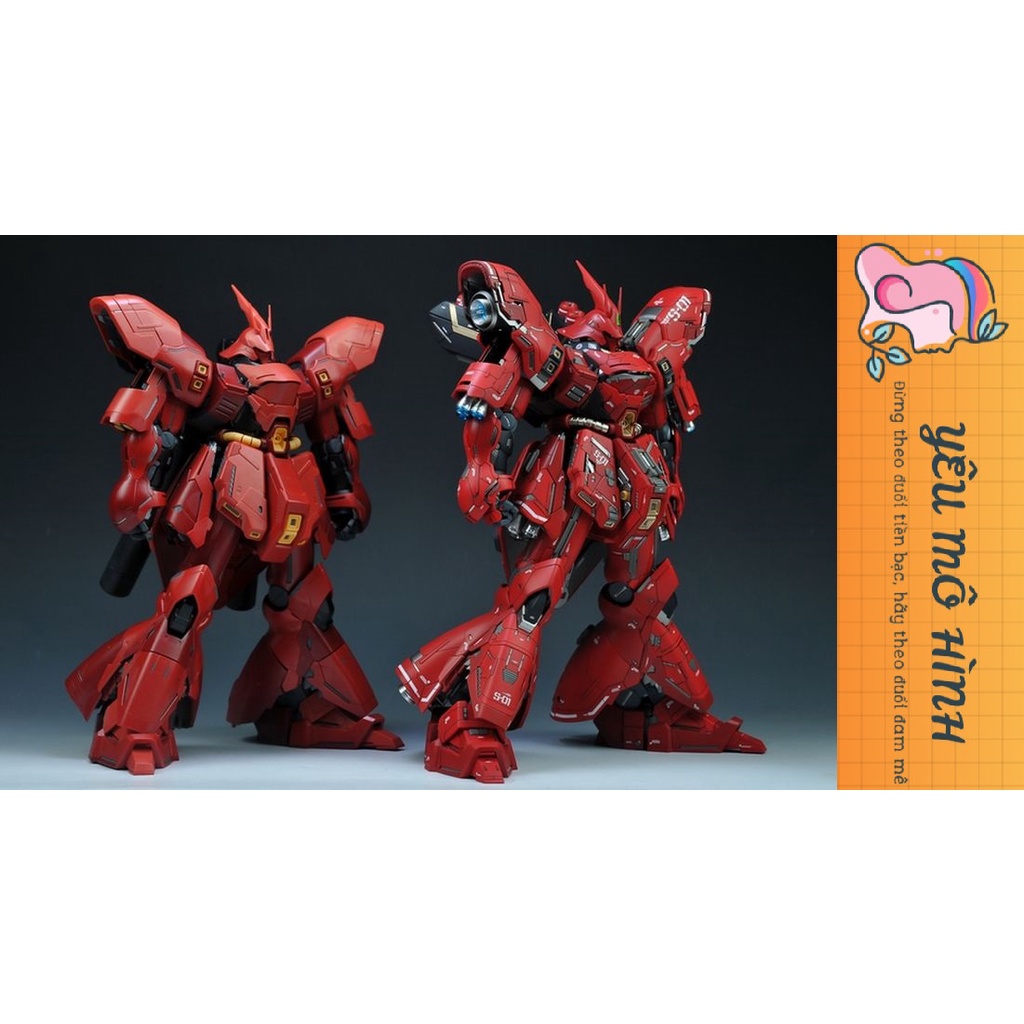 Mô hình Gundam MG Sazabi Ver Ka Tặng kèm Đèn Led  và Decal nước