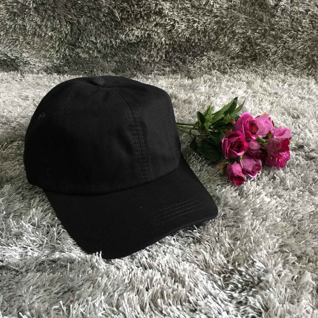 Nón kết đen trơn loại vải dày đẹp