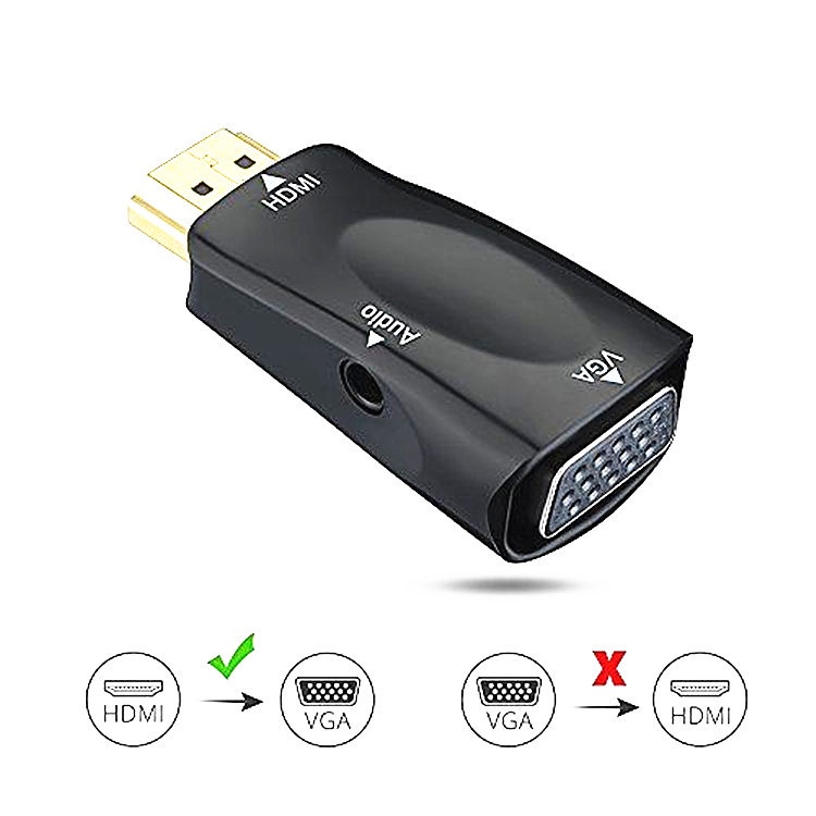 Đầu Chuyển Đổi HDMI Sang VGA HD 1080P Chuyên Dụng Cho PC Laptop Máy Chiếu TV Box