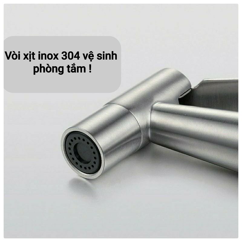 Vòi xịt phòng tắm inox cao cấp loại vòi xịt vệ sinh inox 304 dây dài 1.2m -Yobo