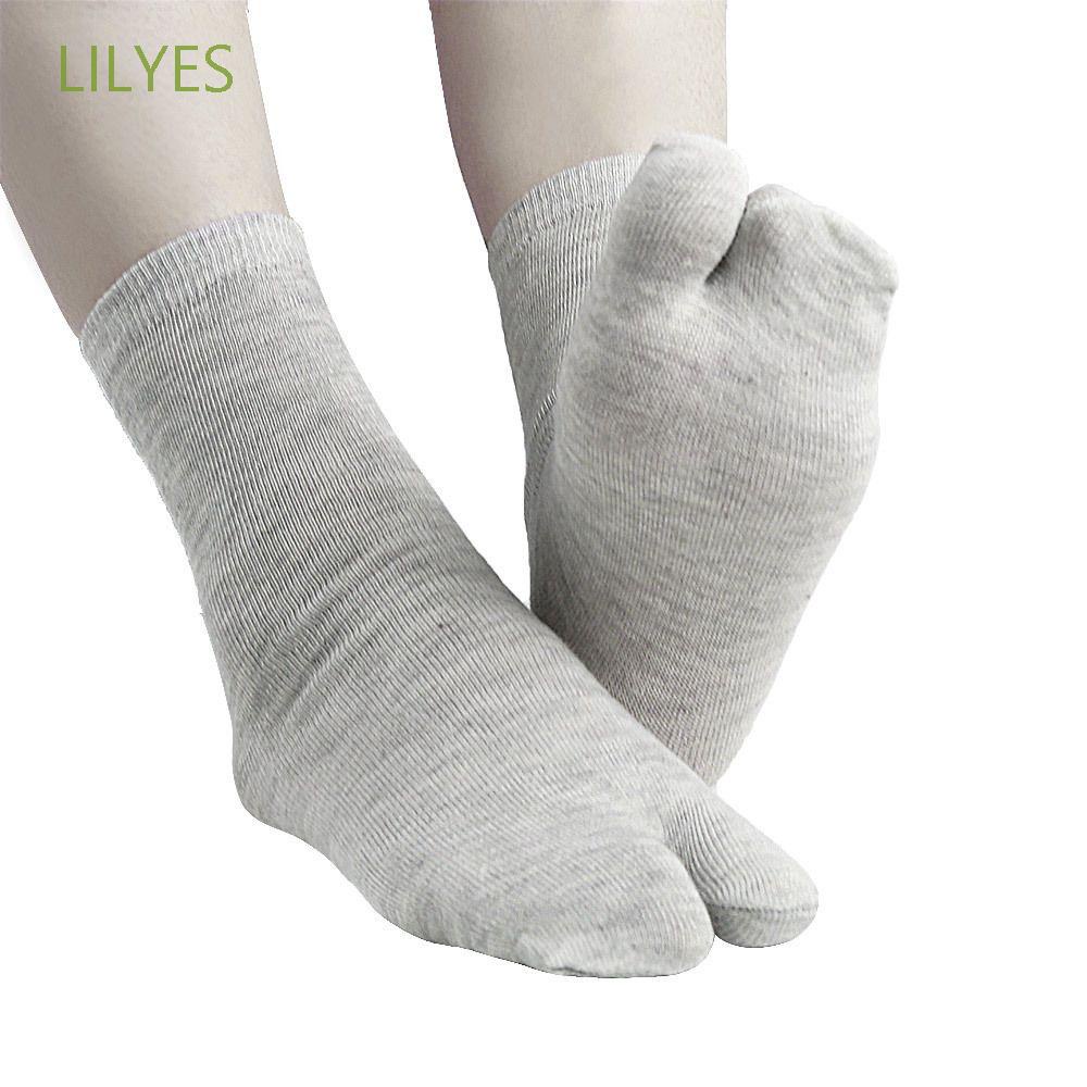 1 Đôi Vớ Xỏ Ngón Bằng Cotton Thoáng Khí Phong Cách Nhật Bản Thời Trang Cho Nữ