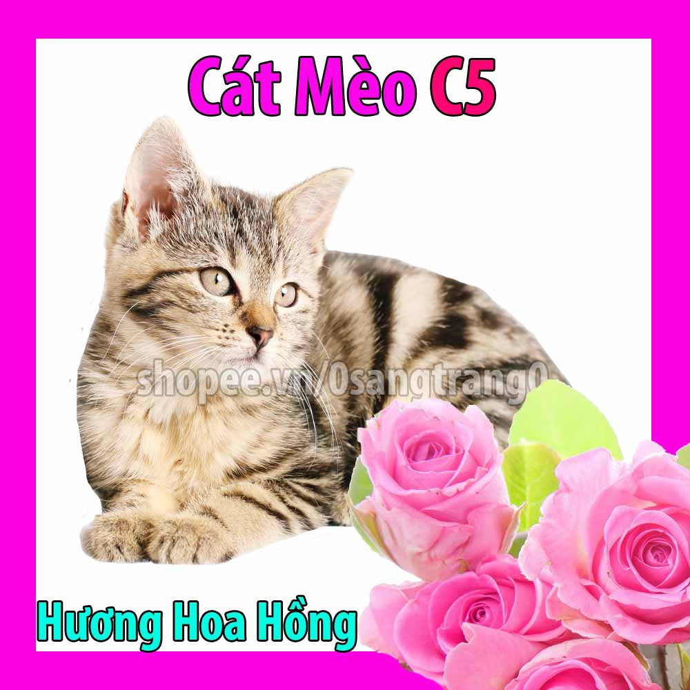 10kg Cát Mèo C5 Khữ Khuẩn Vón Cục Tốt Có Hạt Khữ Mùi
