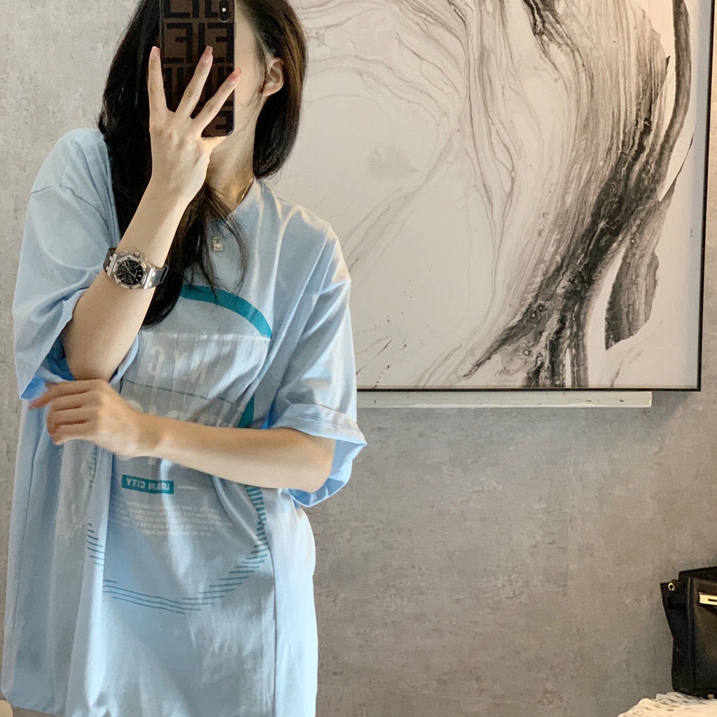 Áo Thun Ngắn Tay Dáng Rộng Thời Trang Mùa Xuân Hè Cá Tính