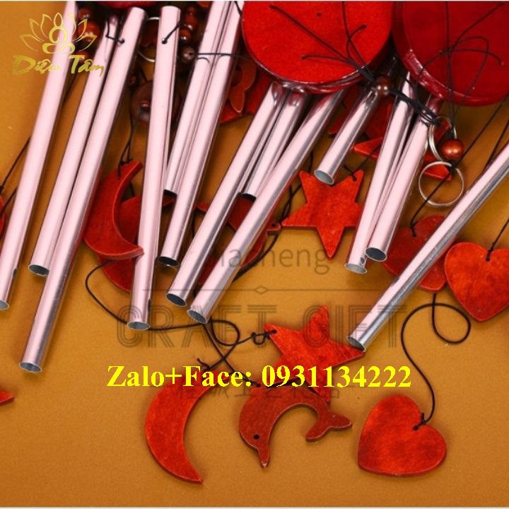 Chuông gió phong thuỷ 4 thanh may mắn