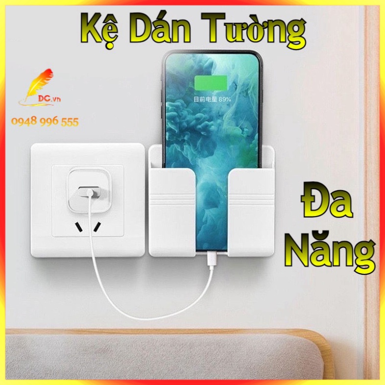 Kệ Dán Tường - Hộp Đựng Đồ Dán Tường - Ống Cắm Mini Để Điều Khiển - Điện Thoại - Đồ Cá Nhân Tiện Ích _ gdtb.vn