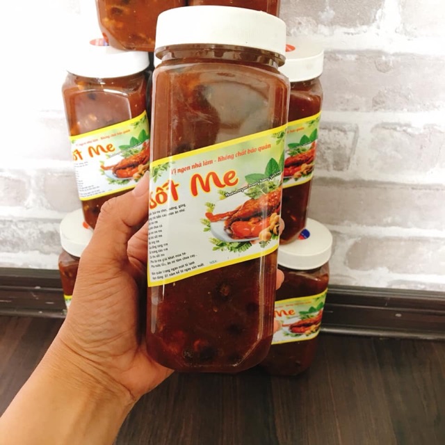 Sốt Me hũ nhựa 800ml nhiều gấp 1.5 lần sốt dập màng nhôm