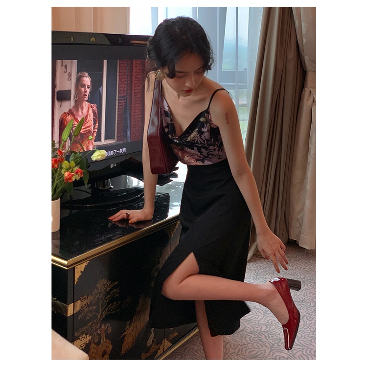Chân Váy Chữ A Lưng Cao Màu Sắc Vintage Quyến Rũ Cho Nữ | BigBuy360 - bigbuy360.vn