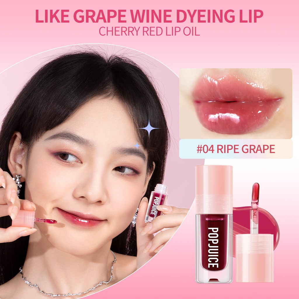 Son Dưỡng Môi Dạng Gel Chiết Xuất Thực Vật Không Dính Ly Cốc Giúp Dưỡng Ẩm Và Làm Sáng Màu Môi Hiệu POPJUICE