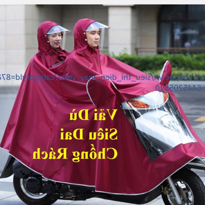 Áo Mưa Phản Quang, Áo mưa đơn, áo mưa 2 đầu vải dù ép PVC chống nước chống rách có kính che mặt cao cấp