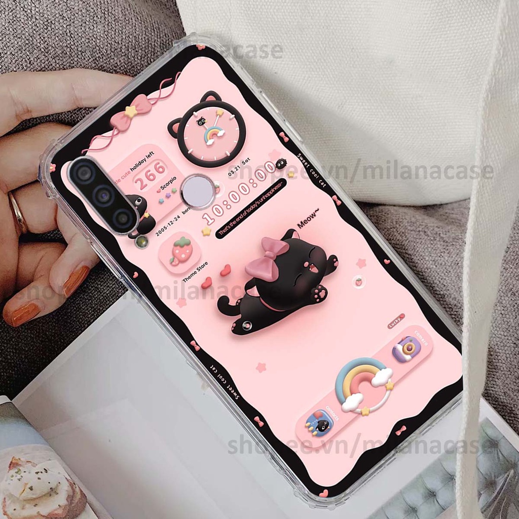 Ốp Vsmart Joy 3 / Joy3 hình đồng hồ icon gấu mèo cute cực dễ thương ngộ nghĩnh