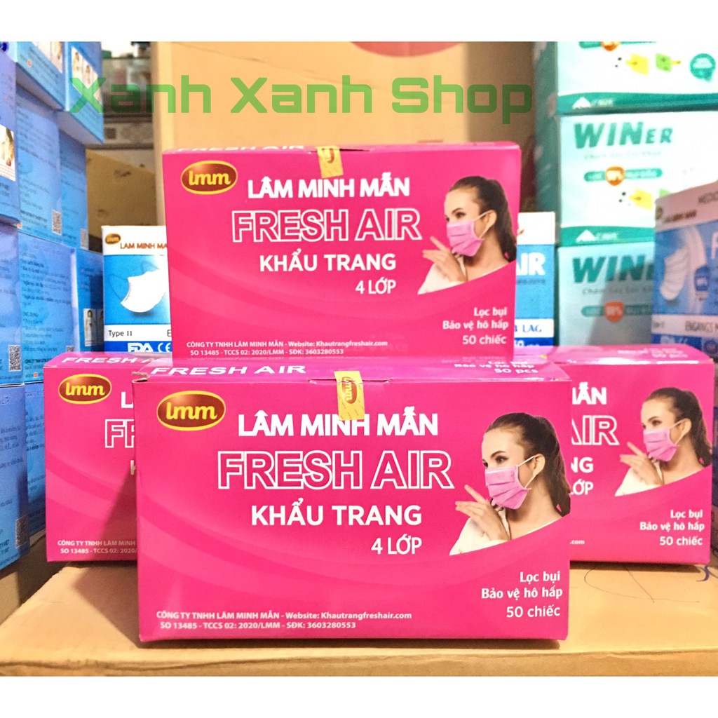Khẩu Trang Y Tế Fresh Air Hồng