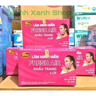 Khẩu Trang Y Tế Fresh Air Hồng