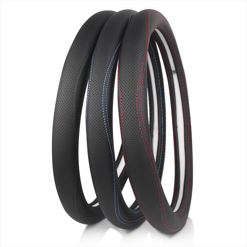 Vỏ Bọc Vô Lăng Xe Hơi Bằng Da Thoáng Khí 38cm Cho hyundai elantra grand starex santafe sonata tucson getz matrix