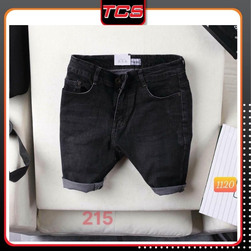 Quần Short Nam.Quần Bò Rách Hàn Quốc Màu Xanh Vải Jean Co Dãn Cao Cấp Mẫu Hot TCS 204