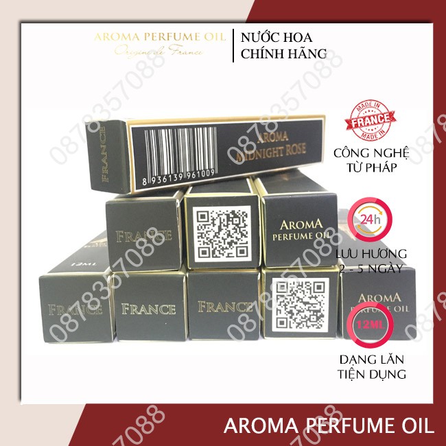 [NHIỀU MÙI] Nước Hoa Nam, Tinh Dầu Nước Hoa Aroma 12ml - Hương Gỗ Thơm Nam Tính, Lịch Lãm | Thế Giới Skin Care