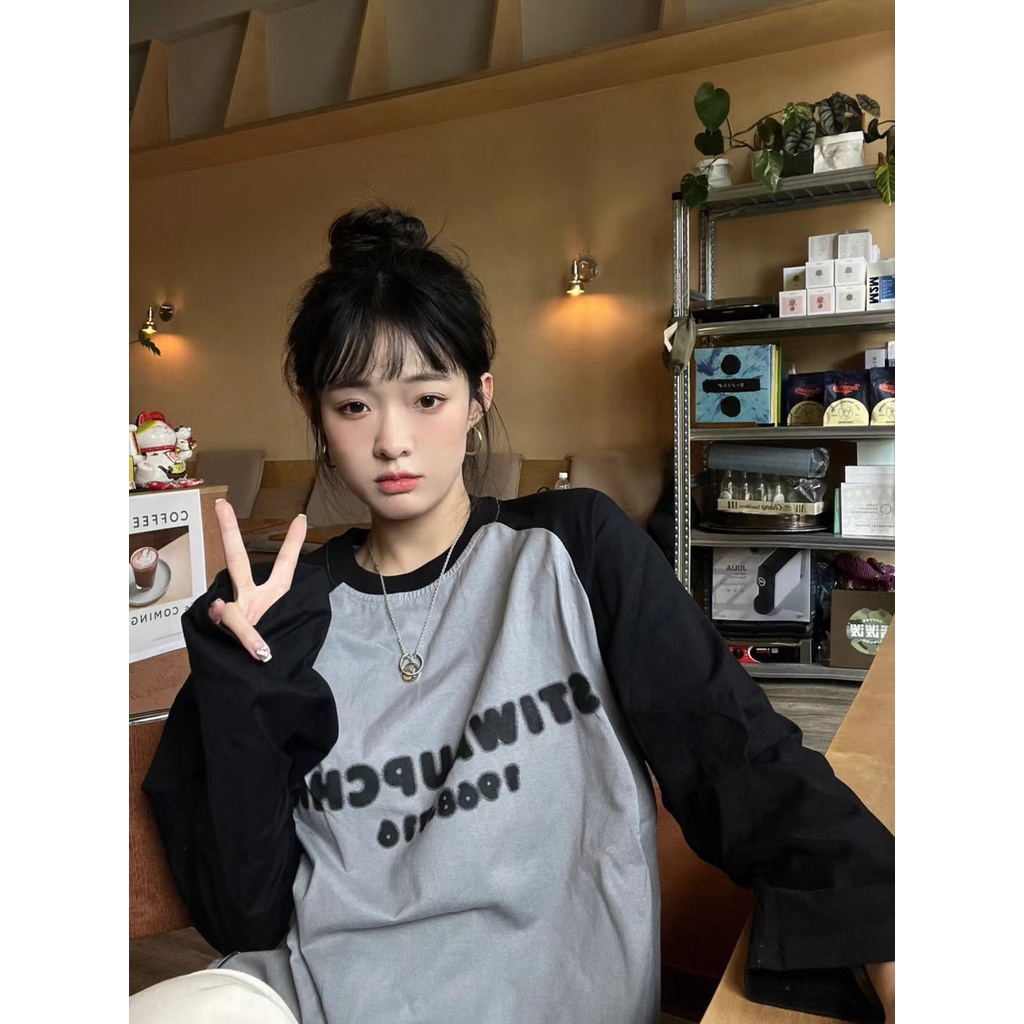 NRVP Áo Hoodie Tay Dài Oversize In Họa Tiết Phong Cách Hàn Quốc Kiểu Mới Cho Nam / Nữ