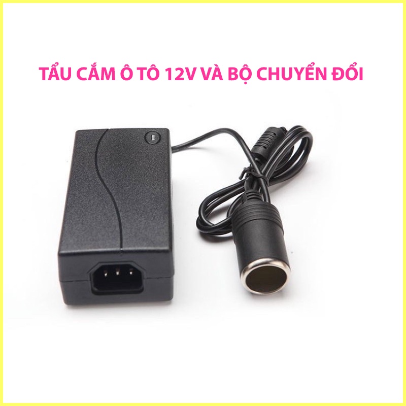 Bộ chuyển đổi 220V, bộ chuyển đổi nguồn 220V - 12V dùng cho máy hút bụi ô tô