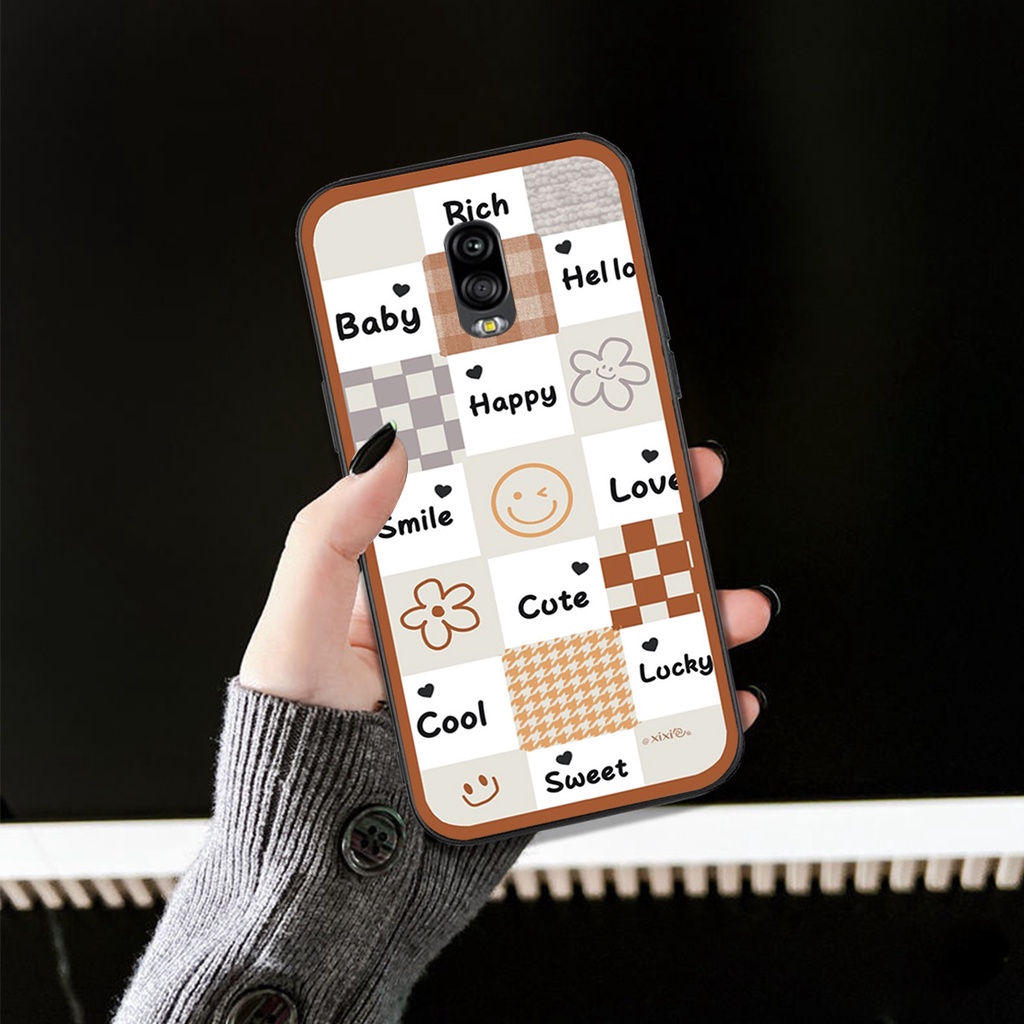 Ốp lưng điện thoại Samsung j7 plus / j7+ ô vuông , đen ,trắng , đỏ , trerry