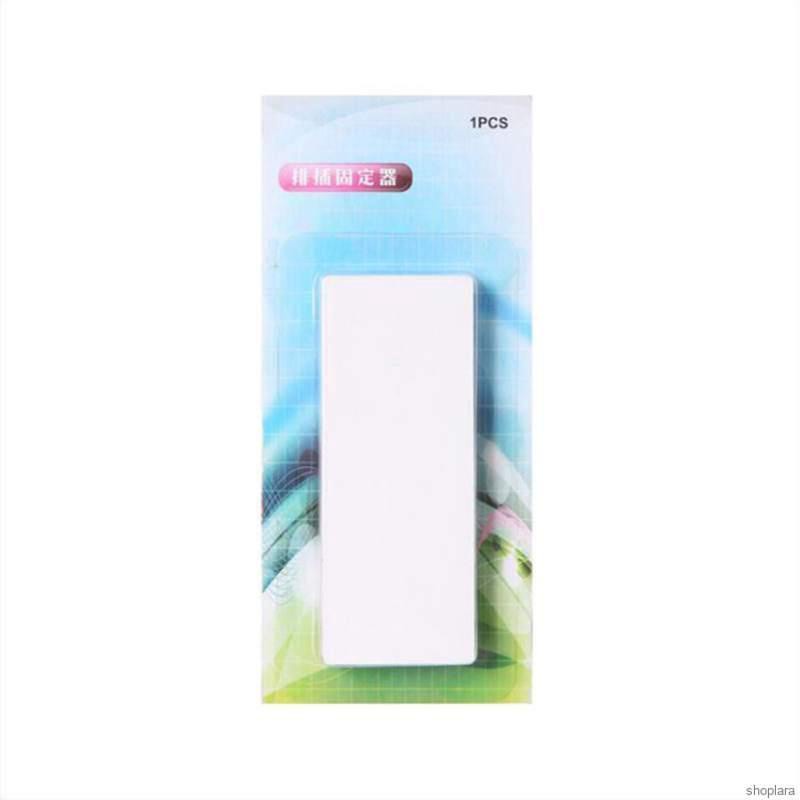 Giá đỡ ổ cắm điện gắn tường tự dính không cần khoan lỗ