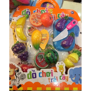 Combo đồ chơi cắt hoa quả 9 món + đồ chơi nhà bếp