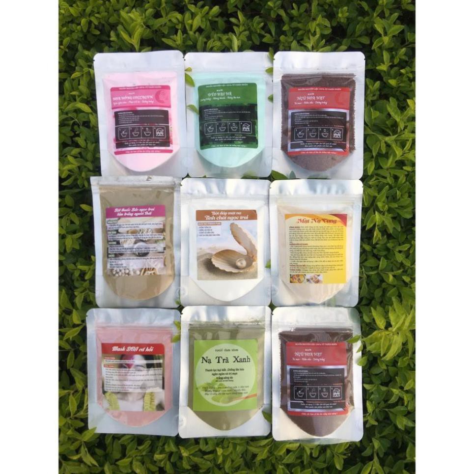 1kg Mặt nạ hoa hồng collagen, bạc hà dẻo handmade