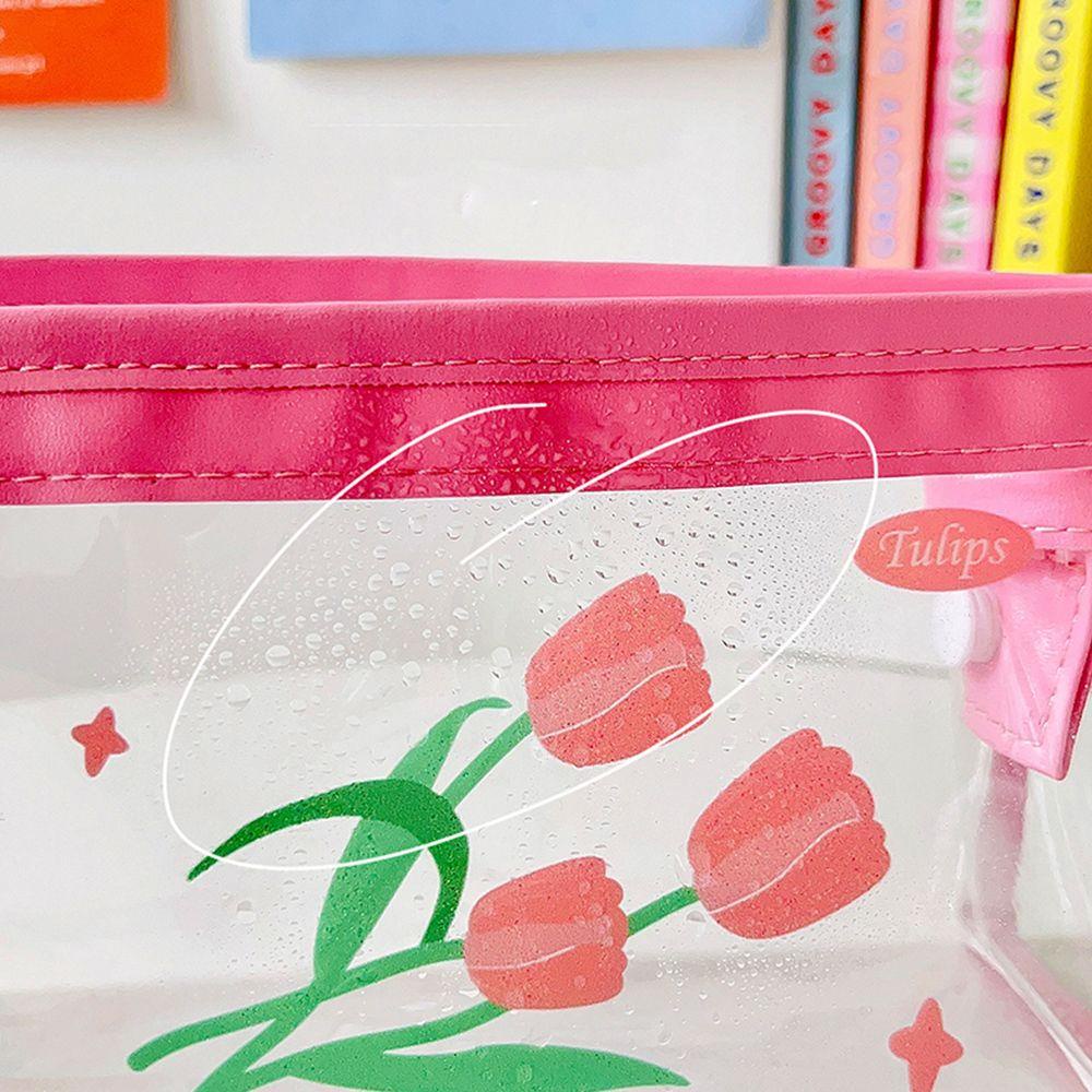 Túi Đựng Bút Chì / Mỹ Phẩm Chống Thấm Nước In Hoạt Hình Dễ Thương