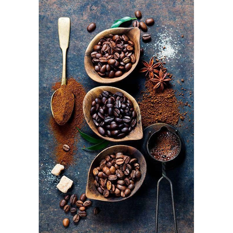 Giá 60k - Cafe rang hạt culi (30%) - robusta (70%) 500 gr/ túi