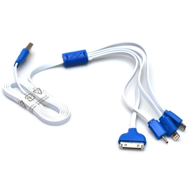 Dây sạc cáp usb 1 ra 4 đầu