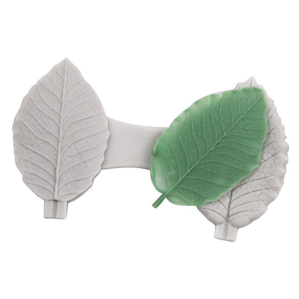 Khuôn Làm Bánh Bằng Silicone Hình Lá Hoa Hồng DIY