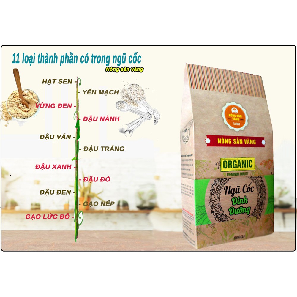 Bột Ngũ Cốc 250gr (HandMade) - Nông Sản Vàng